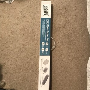 Black & Decker 5 Pc. Microfiber 100” Extendable Pole Woolly Duster Kit NIB