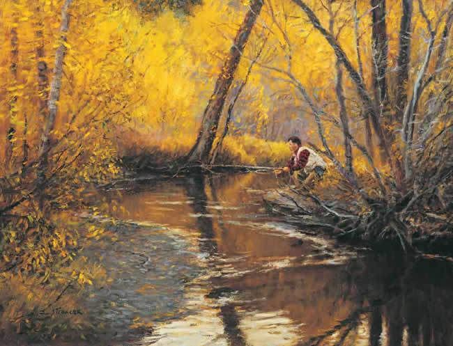 Fly Fishing Artwork by Lee Stroneck 240-07b-4 Quality Micro Fiber Cleaning Cloth