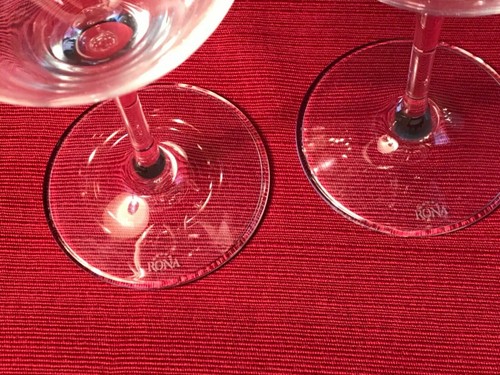 Rona Wine Glasses Signed Crystal 2Big 20oz Pair nice clear lot FREE SHIP - Picture 5 of 5