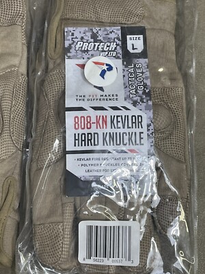 ProTech Hard Knuckle Combat Glove w/Touch TAC # 808-KN Large Coyote