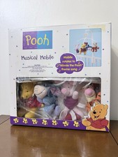 Vintage 97 Winnie The Pooh Musical Baby Crib Mobile Eeyore Piglet Tigger Disney