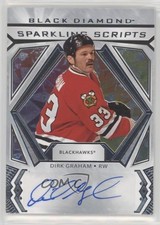 2020-21 Upper Deck Black Diamond Sparkling Scripts Dirk Graham #SC-DG Auto 03uh