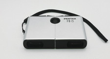 Near Mint Pentax FB-8 8x18 7.5 Silver Compact Folding Binoculars Vintage Japan