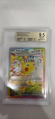 2024 POKEMON SURGING SPARKS 238/191 PIKACHU EX SPECIAL ILLUSTRATION RARE BGS 9.5