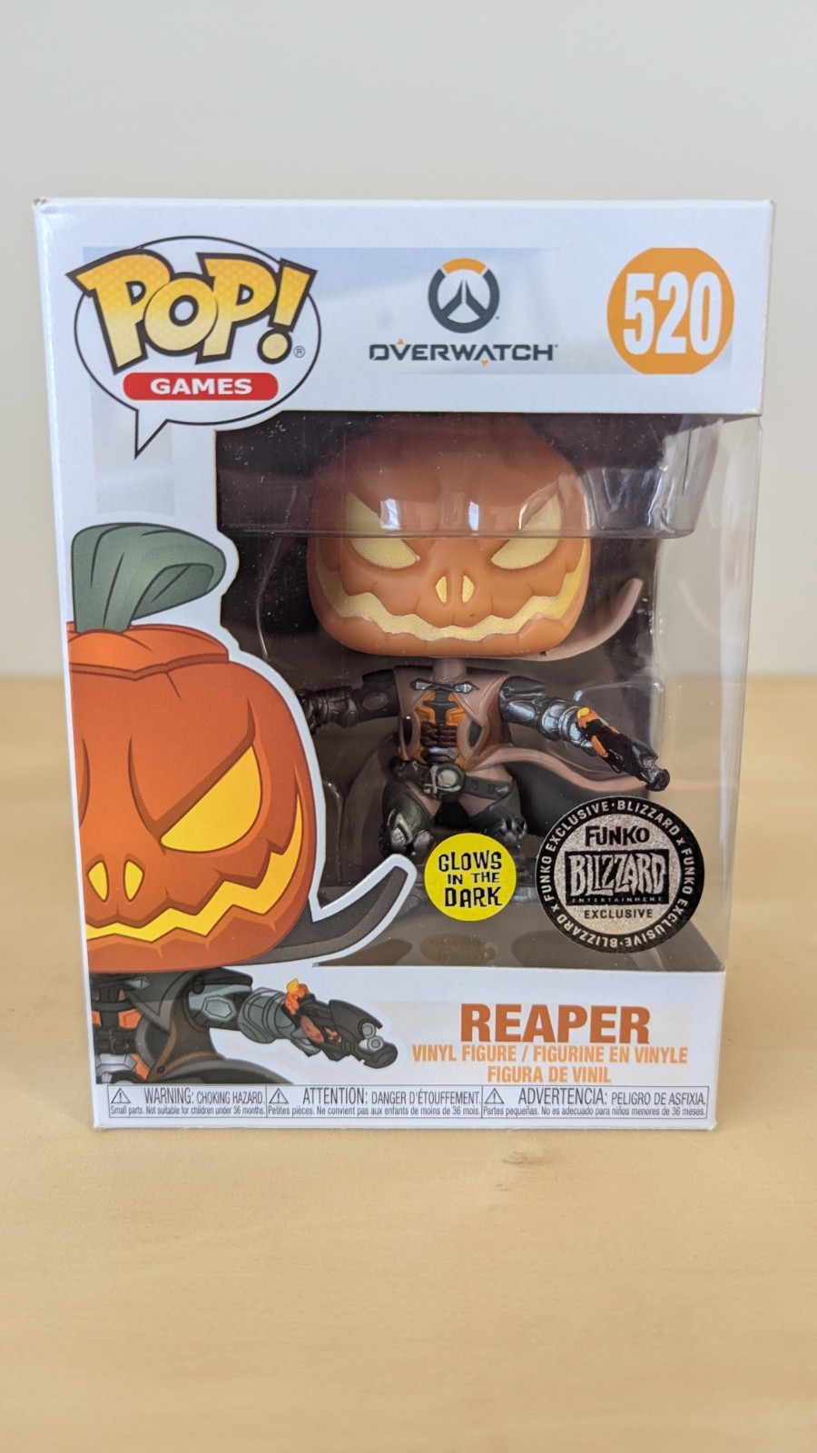 Sale Funko Pop! Vinyl: Overwatch - Reaper (Glows In The Dark) - Blizzard Games Excl.