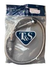 NEW T&S Flex SS Stainless Steel Hose B-0044-H Flexible Replacement Hose