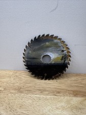 Vintage Handpainted Circular Saw Blade Farm Countryside At Dusk - Diameter 5  
