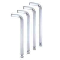 4Stk Kugelkopf InnensechskantschlüSsel 12Mm Cr-V L-Form Silber