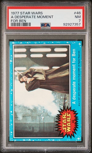 1977 Topps Star Wars #46 A desperate moment for Ben