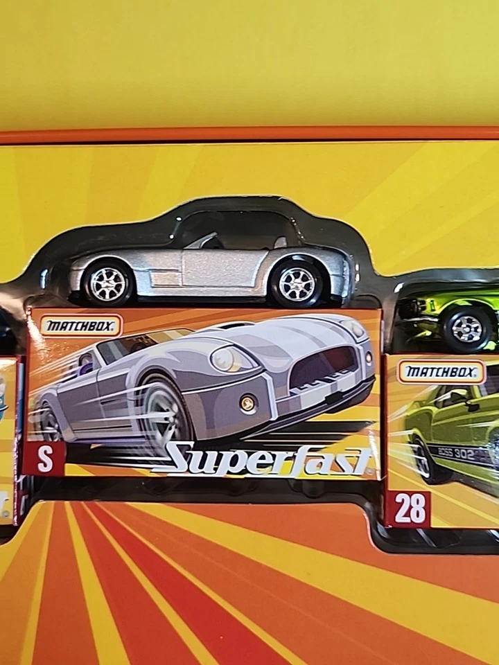 Matchbox SUPERFAST Collector Tin 6 Exclusive Cars The Muscle Cars🔥H9482-0951 - Image 4 of 4