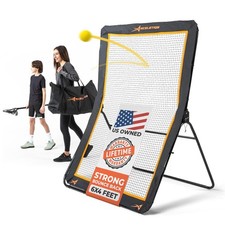 ACELETIQS Lacrosse Rebounder for Backyard 4x6 Feet Baseball Rebounder Volley...
