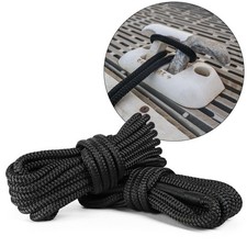 BISupply 1/2in Marine Ropes Dock Line 2 Pack - 25ft Boat Mooring Lines