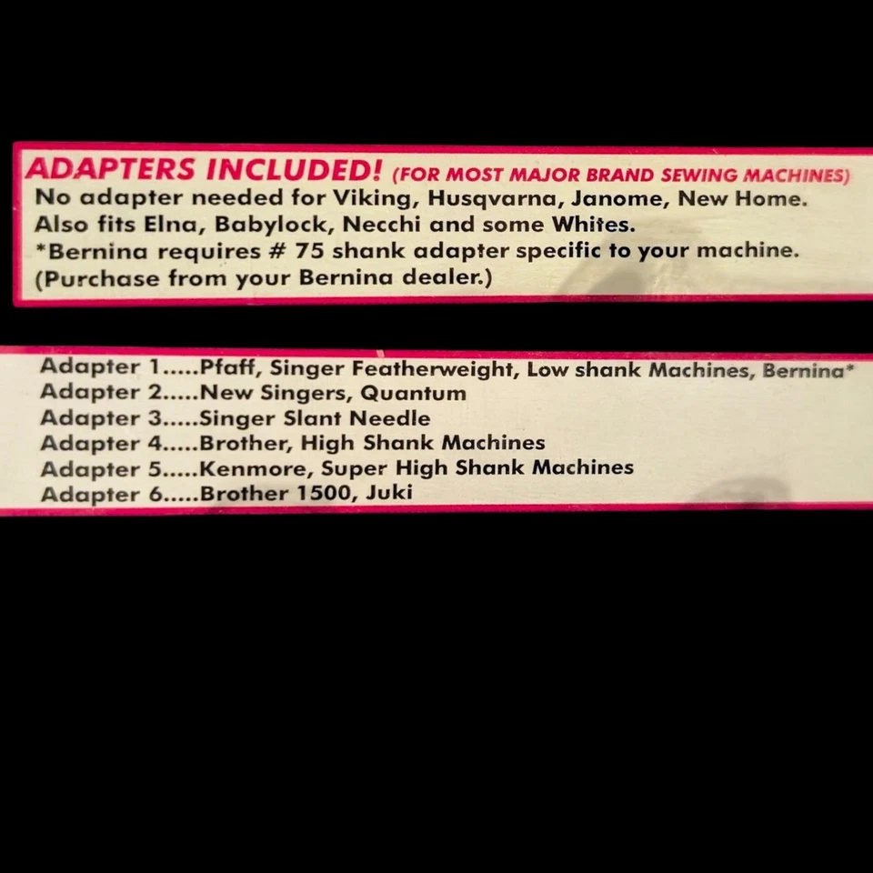 NEW Martelli Stitch-N-Ditch Binder Foot with 4 Fences Adjustable 1/4" to 1" - Image 4 of 4