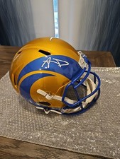 Aaron Donald Los Angeles Rams Full Size Replica Autograph Helmet BAS COA