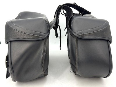 2006 Harley Sportster XL883 Rear Left Right Saddlebags Luggage Leather Kemimoto