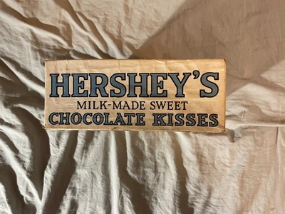 1930's HERSHEY'S KISSES Original Display Box Bottom Vintage 8