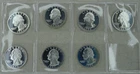 1992-1998 Washington Quarter Silver Proof 7 Coin Set US Mint 50C Coins