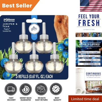 Fresh Collection PlugIns Refills - Juniper & Teak Air Freshener, 120-Day Lasting