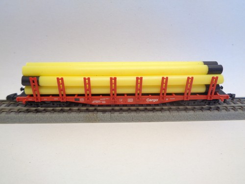 MÄRKLIN MINICLUB Doppelrungenwagen mit Rohren DB CARGO (25632) | Condition: Gebraucht