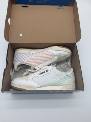 New Adidas Continental 80 Shoes Mens Size 9 White Pastel Stripes EG7922