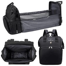 Baby Diaper Bags with Changing Station, Waterproof Diaper Bag Backpack for Moms