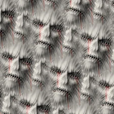 Tortured Faces 42 - 18"x46" Hydrographic Film Hydro Dipping