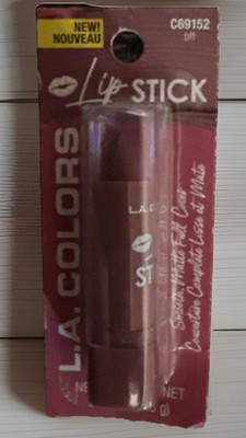 L A Colors Matte Lipstick BFF C69152 NEW NIP Nude Brown Tone