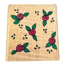 Rubber Stampede Scattered Roses A915E Rubber Stamp