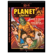 Asgard Press 2027 Vintage Sci-Fi Deluxe Wall Calendar, 11"x15"
