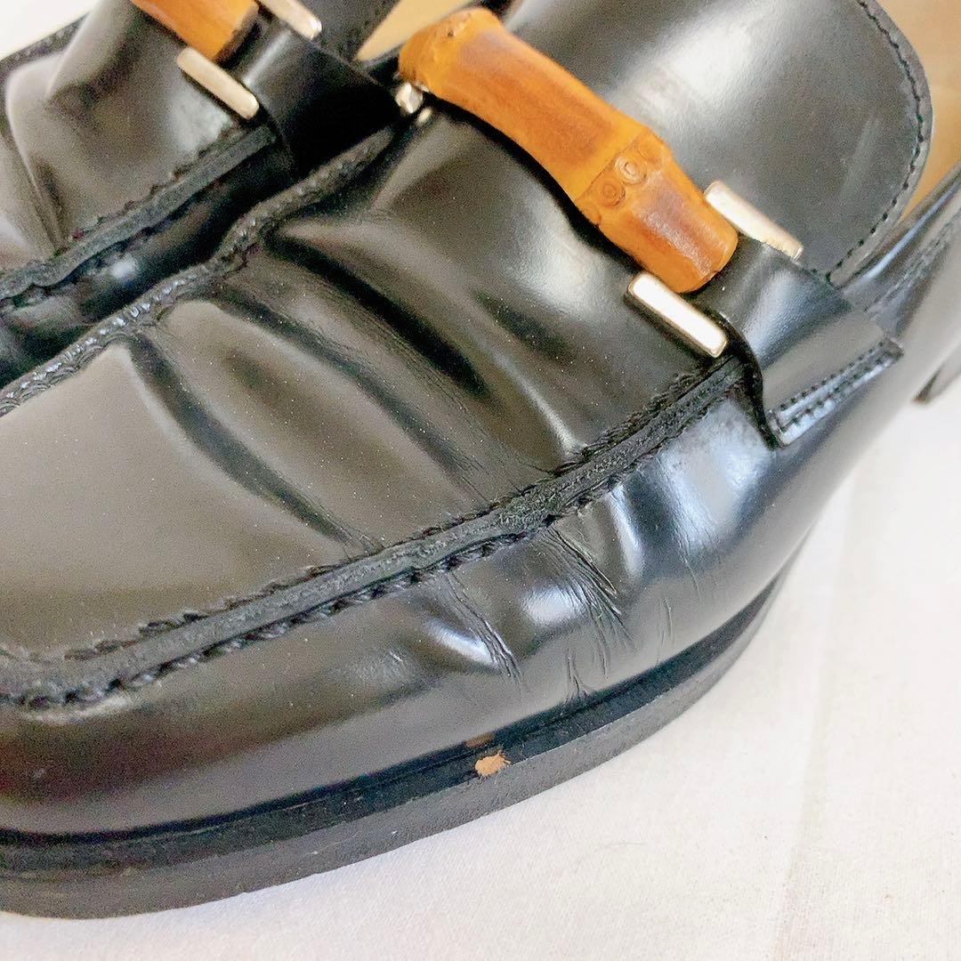 Gucci Horsebit Loafers Bamboo Hardware Black Leather Size 34.5 Abt US 4.5 Women thumbnail 22