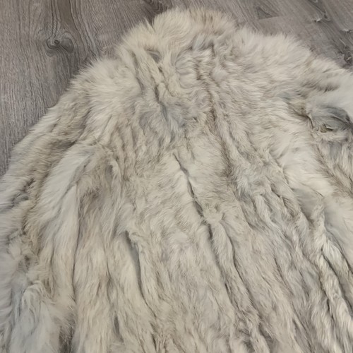 VTG Saga Furs Luxurious Genuine Silver Gray Fox Fur Coat Jacket Pockets Sz XS - Picture 6 of 10