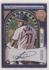 2021 Topps Gypsy Queen Indigo 115/150 Adonis Medina #GQA-AME Auto 1u6