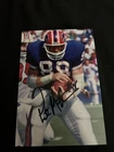 Buffalo Bills PETE METZELAARS Signed 4x6 Photo NFL FOOTBALL AUTOGRAPH