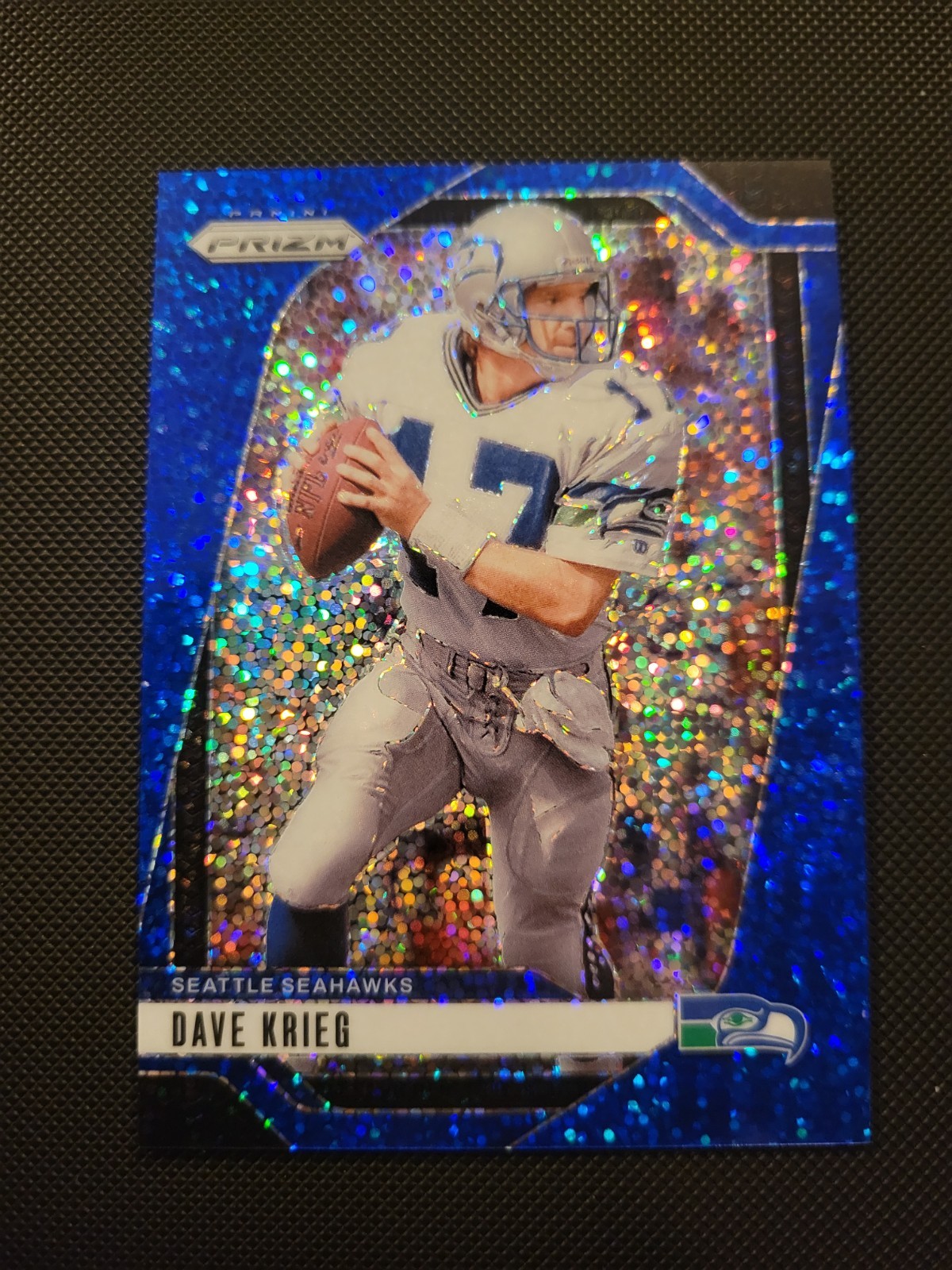 2024 Panini Prizm - Dave Krieg #267 Blue Sparkle Prizm /96 Seahawks