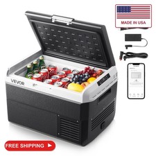 VEVOR 12 Volt Car Refrigerator, 52.8QT/50L Car Fridge, Portable Electric Cooler