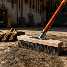 Edelstahl-Bodenb&uuml;rste Metallborsten Schrubbb&uuml;rste Rechteckig f&uuml;r Bodenreinigung