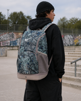 gray and blue nike backpack TG0243 Performance The Storm Nike Varsity Elite Backpack (32L)