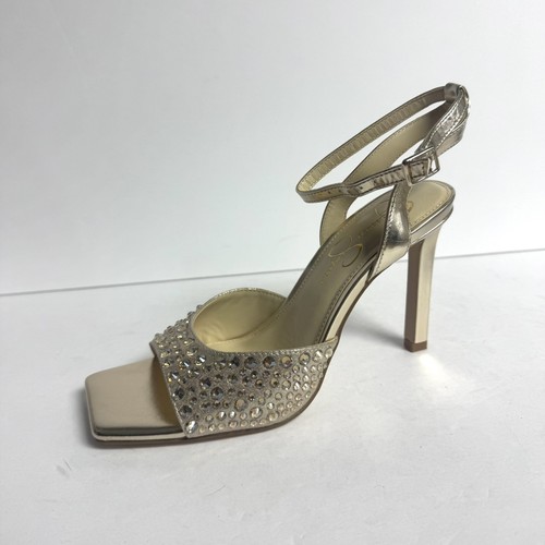 Jessica Simpson Womens Lendall Sandal Champagne Size 7.5 M - Picture 1 of 6