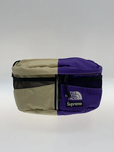 Sac taille suprême 24SS x THE NORTH FACE nylon fendu violet NM724001 Occasion