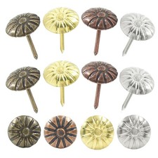 200PCS Upholstery Decorative Tacks Antique Daisy Stud Nails for Sofa Furniture