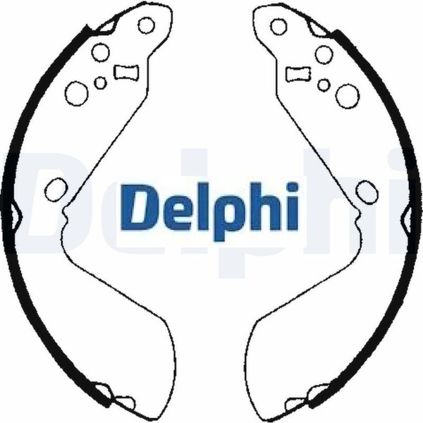 Delphi LS1651 Bremsbackensatz 4 Bremsbacken Trommelbremse FüR Suzuki-image