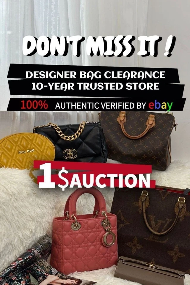 Messsive sale and 1$ Acution for LV , Gucci and more Pre-Owned Luxury Bran