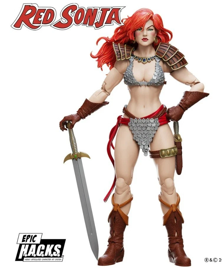 Boss Fight Studios - Red Sonja 6" action Figure EPIC HACKS CONAN - Bild 4 von 4