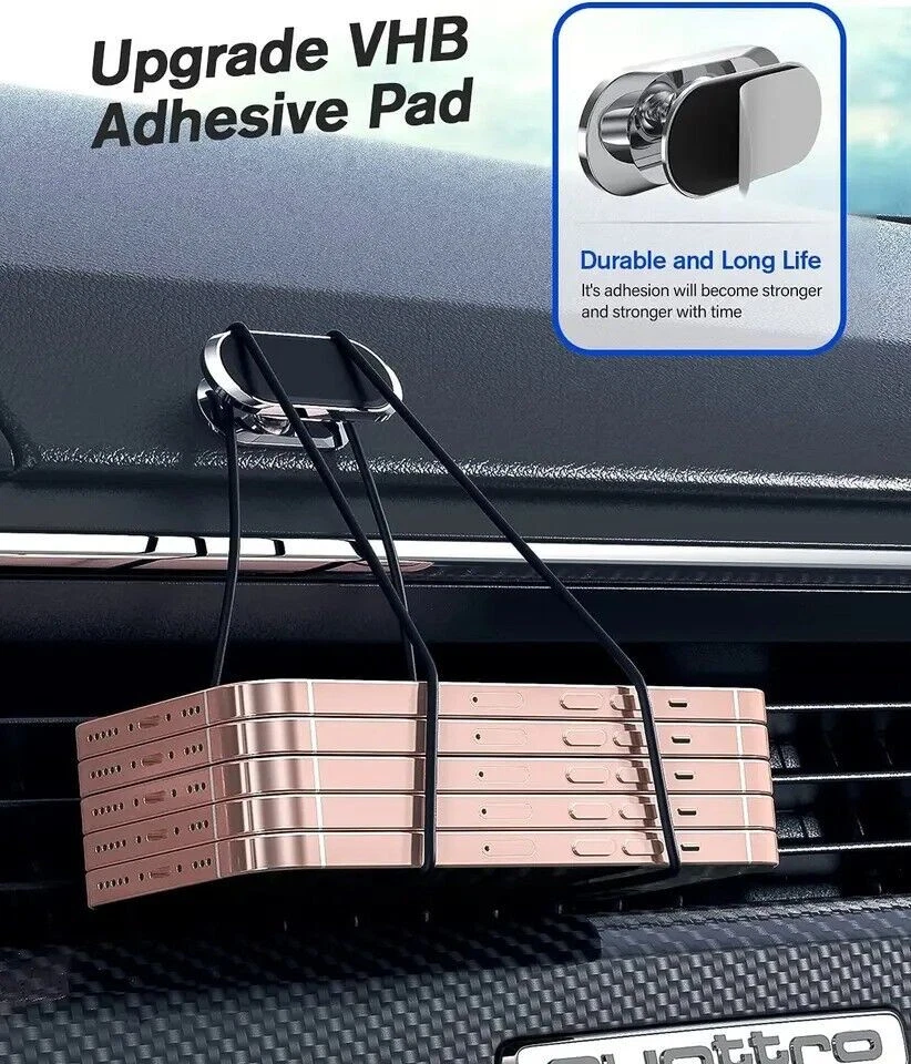 Universal Magnetic Car Dashboard Mount Holder Stand for Cell Phone 360° Rotation - Image 3 of 4