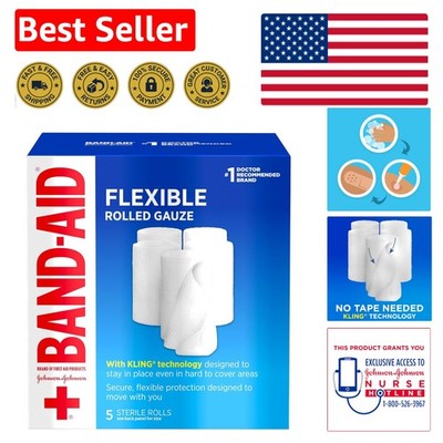 Instant Absorption 3-Inch Self-Adhesive Gauze Rolls - Perfect for Minor Injuries