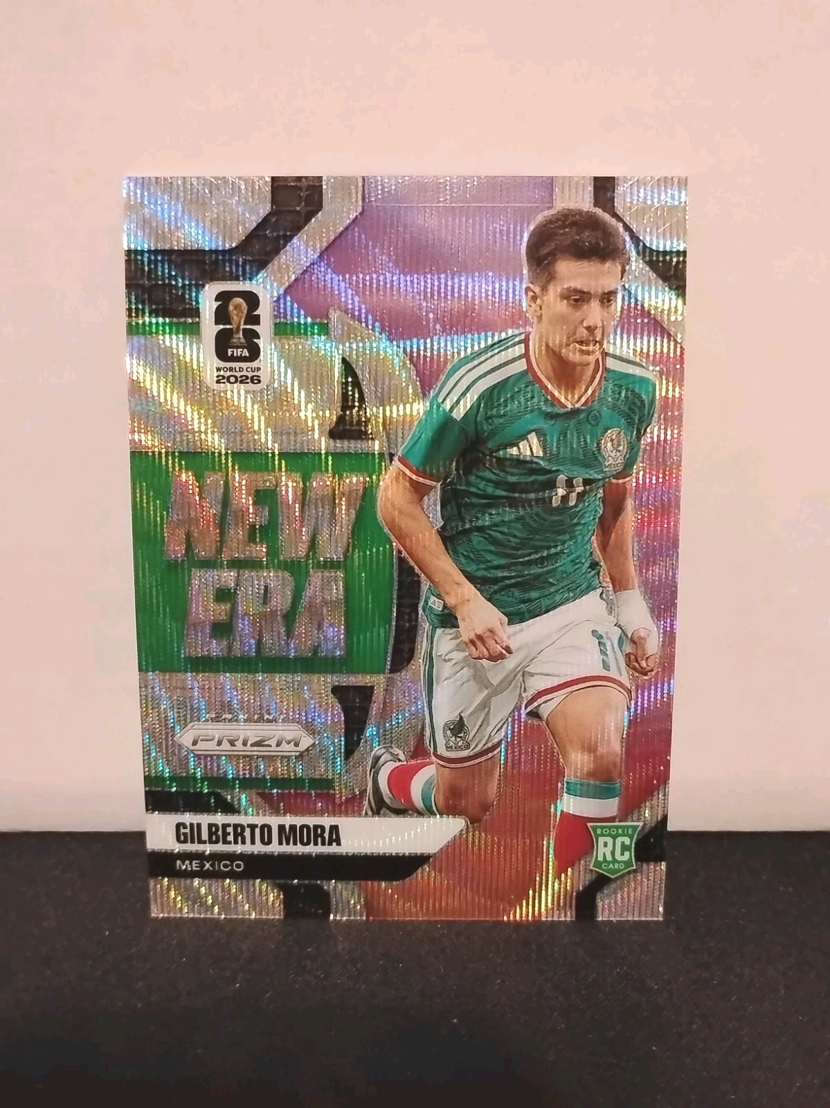 2026 Panini Prizm FIFA World Cup Gilberto Mora New Era Silver Wave Prizm RC #15