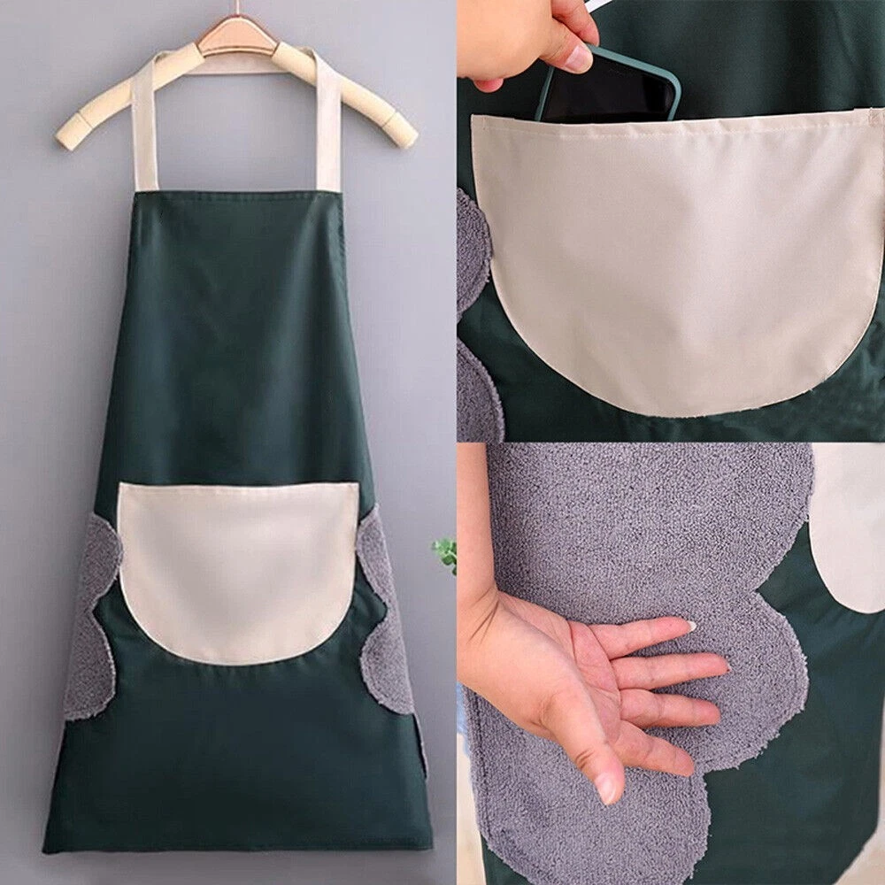 Chef Apron Kitchen Cooking Catering Butcher Unisex BBQ Apron Pocket - Picture 5 of 30