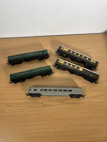 Tri Ang Vagón Nº 79 6245 3821 R.24/25 Vagones Tren Verde Astilla Marrón | Zustand: Used