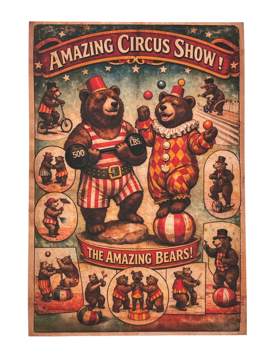 Circus Vintage/Retro Home Décor Posters for sale | eBay