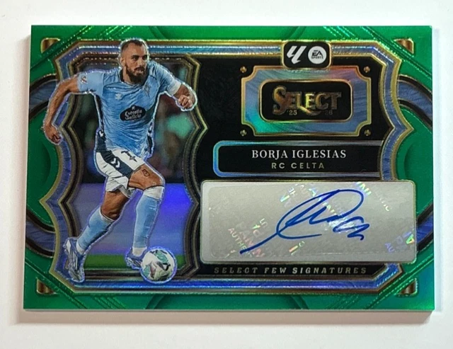 2025-26 SELECT LA LIGA PITCHSIDE SIGS BORJA IGLESIAS GREEN AUTO /5